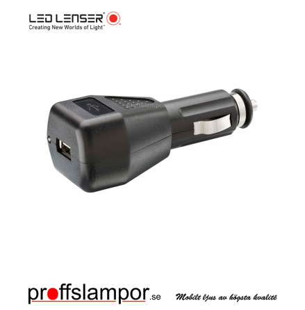 Tillbehr Ledlenser USB billaddare