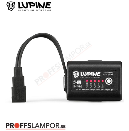 Tillbehör Batteri Lupine SmartCore Batteri 2.0 Ah Fast-Click-System