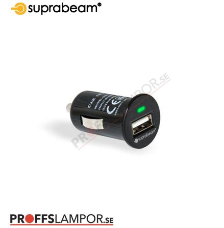 Tillbehör USB Billaddare 12 - 24 V Suprabeam