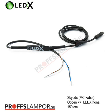 Tillbehr Skyddskabel LEDX MC-kabel 1 lampa