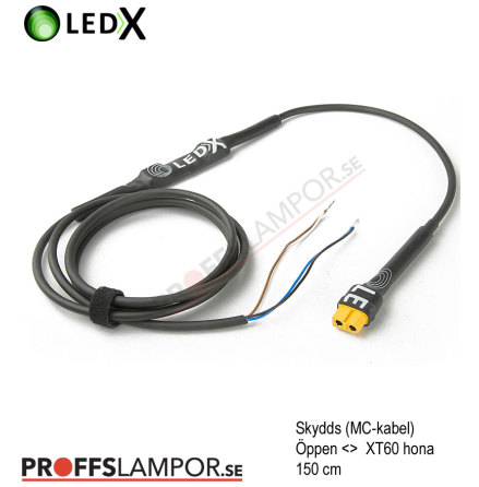 Tillbehör Skyddskabel LEDX MC-kabel XT60
