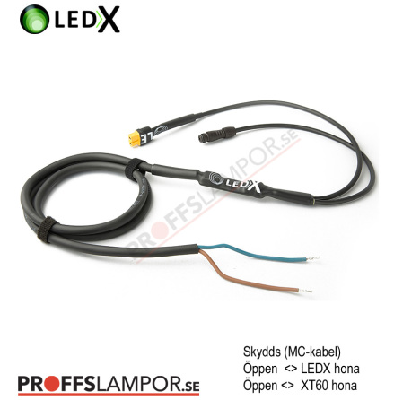 Tillbehr Skyddskabel LEDX MC-kabel 2 lampor