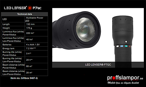 Ficklampa Ledlenser P7QC Ficklampa Ledlenser P7QC