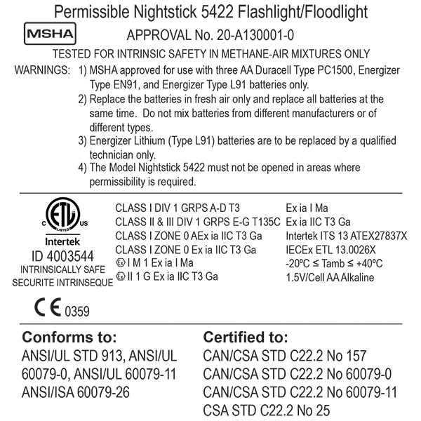 Ficklampa Nightstick XPP-5422 Ficklampa Nightstick XPP-5422